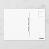 Osterkaninchen nach Überquerung Postkarte (Rückseite)