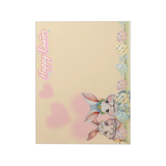Osterkaninchen Notizblock (Rotiert)