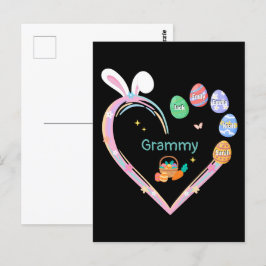Osterkaninchen Ostereier Großmutter Name Postkarte