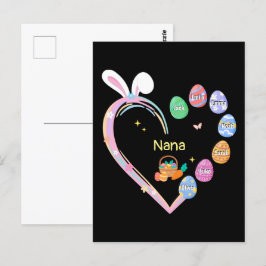 Osterkaninchen Ostereier Großmutter Name Postkarte