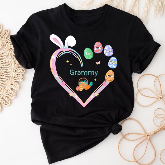 Osterkaninchen Ostereier Großmutter Name T-Shirt