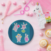 Osterkaninchen Papier Teller (Party)