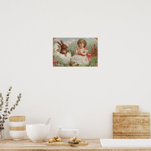 Osterkaninchen Poster (Küche)