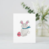 Osterkaninchen Postkarte (Stehend Vorderseite)