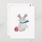 Osterkaninchen Postkarte (Vorne/Hinten)