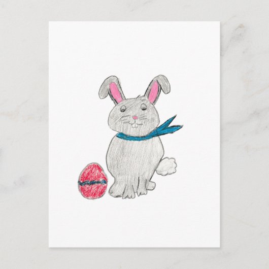 Osterkaninchen Postkarte (Vorderseite)