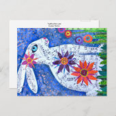 Osterkaninchen Postkarte (Vorne/Hinten)