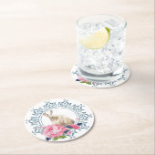 Osterkaninchen Runder Pappuntersetzer (Vor Ort)