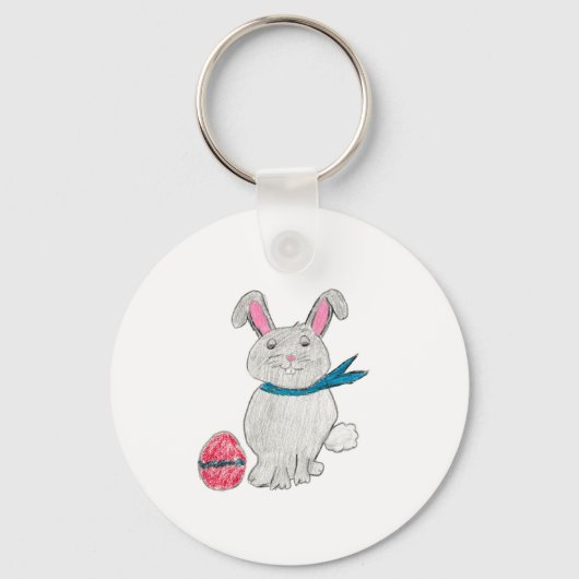 Osterkaninchen Schlüsselanhänger (Vorderseite)