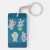 Osterkaninchen-Schlüsselanhänger Schlüsselanhänger (Rückseite)