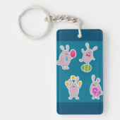 Osterkaninchen-Schlüsselanhänger Schlüsselanhänger (Vorderseite)