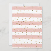 Osterkaninchen und Blume zum Geburtstag Einladung (Rückseite)