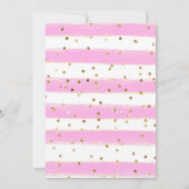 Osterkaninchen und Blume zum Geburtstag Einladung (Rückseite)