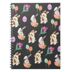 Osterkaninchen und -eier notizblock