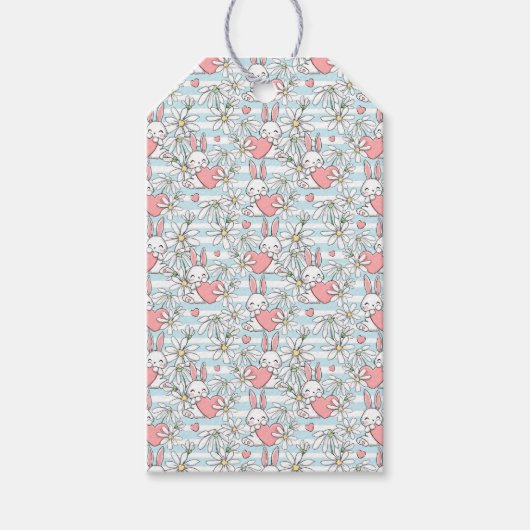 Osterkaninchen und -mäuse geschenkanhänger (Vorderseite)