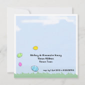 Osterkaninsel-Party Einladung Ostern (Rückseite)