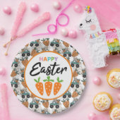 Osterkarotten Pappteller (Party)