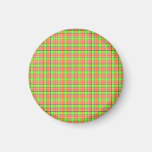 Osterkarotusfarben Kariertes Muster Magnet
