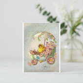 Osterkarren Postkarte (Stehend Vorderseite)