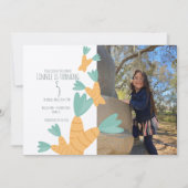 Osterkarrot Bunch Geburtstag Foto Kraft Einladung (Vorderseite)