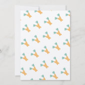 Osterkarrot Bunch Geburtstag Foto Kraft Einladung (Rückseite)