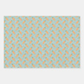 Osterkarrots - Set von 3 Jahren Geschenkpapier Set (Vorderseite 3)