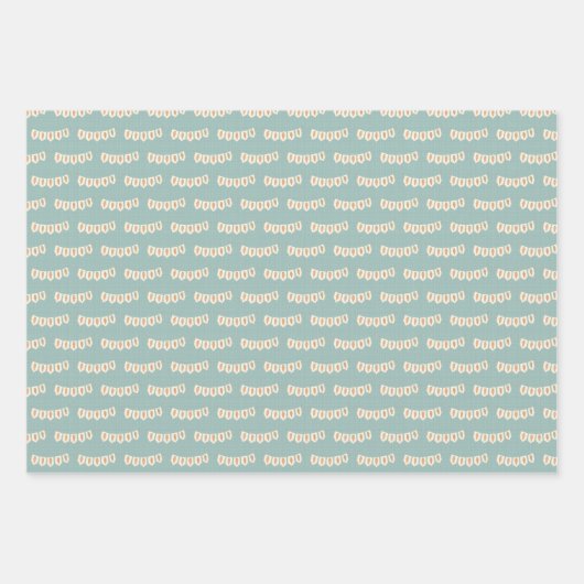 Osterkarrots - Set von 3 Jahren Geschenkpapier Set (Vorderseite 2)