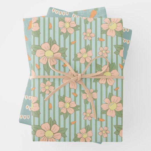 Osterkarrots - Set von 3 Jahren Geschenkpapier Set (Beispiel)