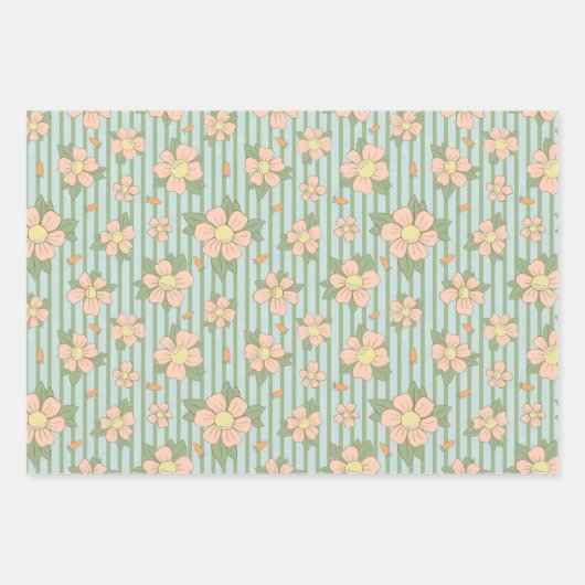 Osterkarrots - Set von 3 Jahren Geschenkpapier Set (Vorderseite)