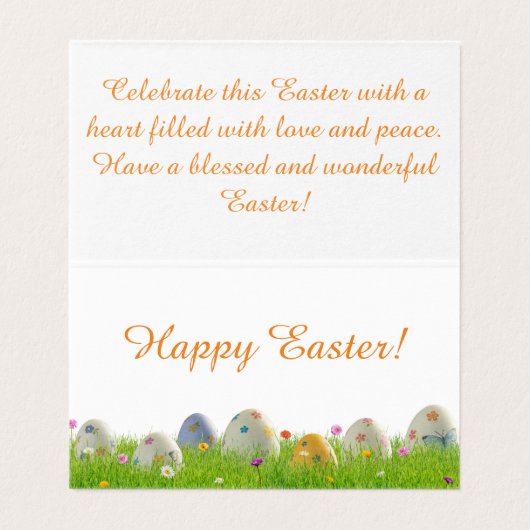 Osterkarte (Innenseite Aufgefaltet)