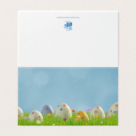 Osterkarte (Außenseite Aufgefaltet)