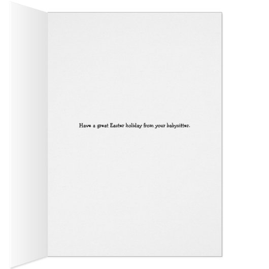 Osterkarte aus Babysitter (Innen (Rechts))