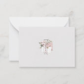 Osterkarte (blau) mitteilungskarte (Rückseite)