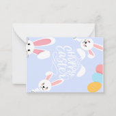 Osterkarte (blau) mitteilungskarte (Vorderseite)