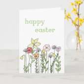 Osterkarte - Blume Karte (Gelbe Blume)