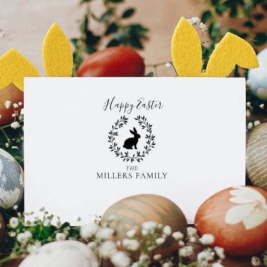 Osterkarte - Briefmarke Gummistempel