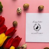 Osterkarte - Briefmarke Gummistempel