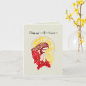 Osterkarte : Christus ist erschienen Karte (Gelbe Blume)