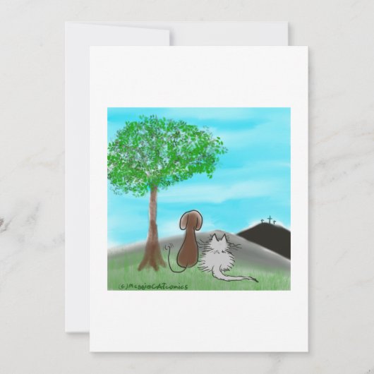 Osterkarte Dankeskarte (Vorderseite)