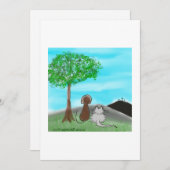 Osterkarte Dankeskarte (Vorne/Hinten)