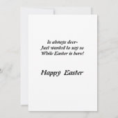 Osterkarte der Großtochter Dankeskarte (Rückseite)