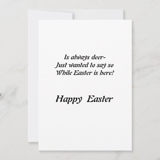 Osterkarte der Großtochter Dankeskarte (Rückseite)