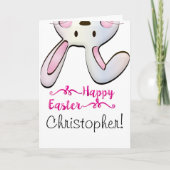 Osterkarte des personalisierten Kindes Karte (Vorderseite)