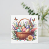 Osterkarte Feiertagskarte (Stehend Vorderseite)