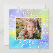 Osterkarte für Aquarellbilder Feiertagskarte (Vorderseite)