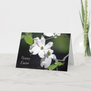 Osterkarte für Dogwood-Blüten Feiertagskarte