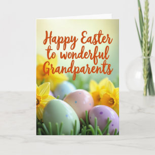 Osterkarte für Großeltern mit Punkten Karte