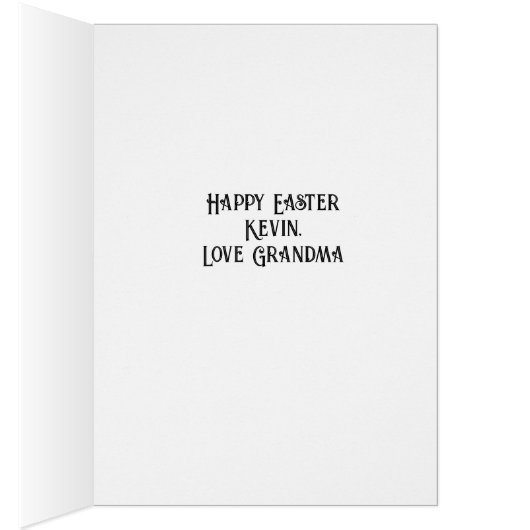 Osterkarte für Kinder (Innen (Rechts))