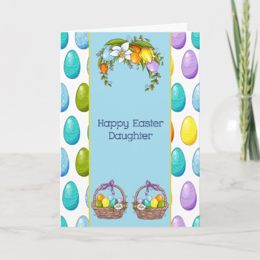 Osterkarte für Tochter Karte (Vorderseite)