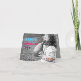 Osterkarte - Glücklicher Schokoladentag! Feiertagskarte